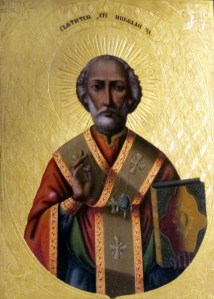 Икона на св. Николай Чудотворец, рисувана от Г. Журавльов и поднесена в дар на престолонаследника. Съхранява се в Ермитажа
